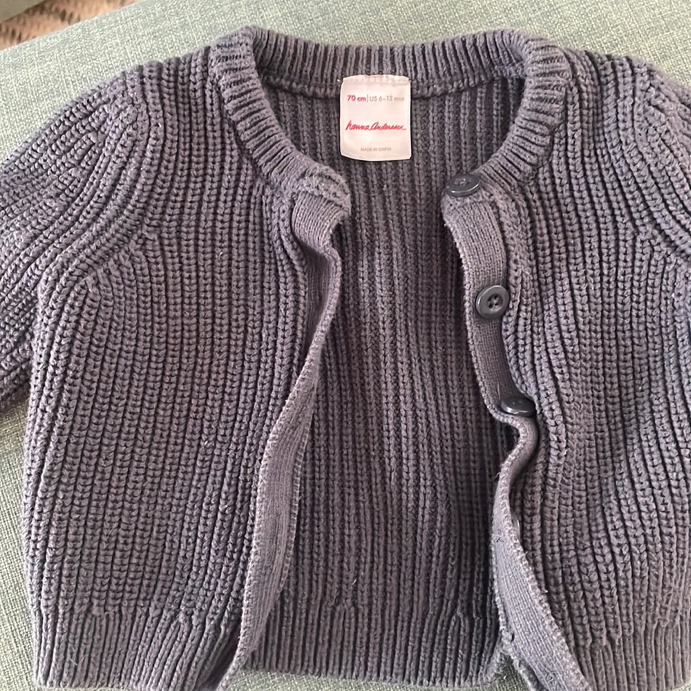 Hannah Andersson Knitted Sweater (Size 6-12 months)